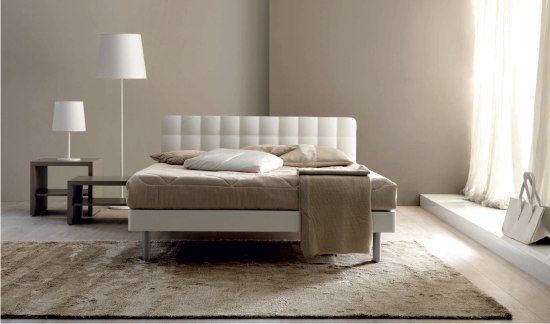 letto Tender in legno laccato di Doimo CityLine