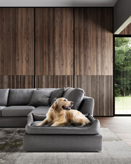 divano con cuccia per cani dog sofa